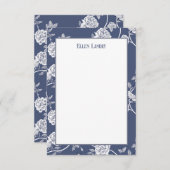 青い花 サンキューカード (正面/裏面)