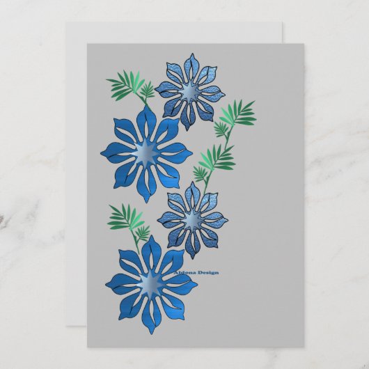 青い花 シーズンカード (正面/裏面)