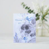 青い花 シーズンポストカード (スタンド正面)