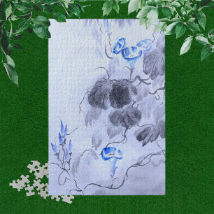 青い花 ジグソーパズル
