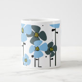 青い花 ジャンボコーヒーマグカップ (正面)