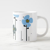 青い花 ジャンボコーヒーマグカップ (右)