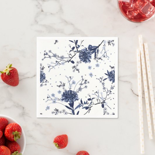 青い花 スタンダードカクテルナプキン (インサイチュ)