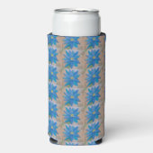 青い花 スリム缶クーラー (Seltzer正面)