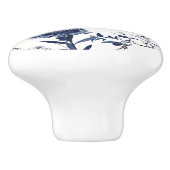 青い花 セラミックノブ (側面)