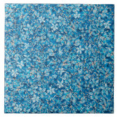 青い花 タイル (正面)