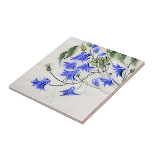 青い花 タイル (側面)