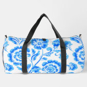 青い花 ダッフルバッグ (裏面)