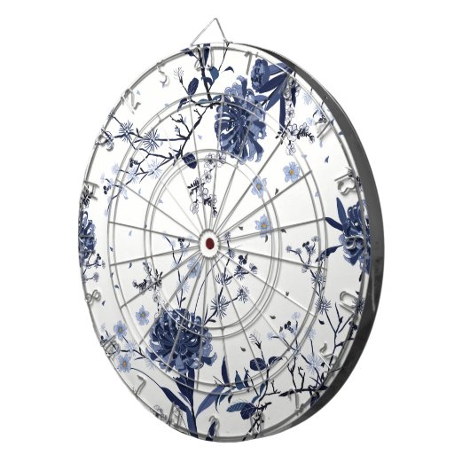 青い花 ダーツボード (正面右)