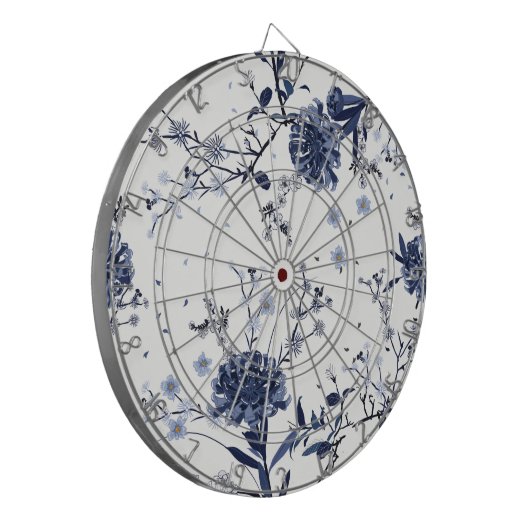 青い花 ダーツボード (正面左)