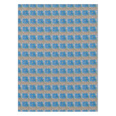 青い花 テーブルクロス (正面)