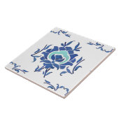 青い花,トルコのタイル,イズニク, タイル (側面)