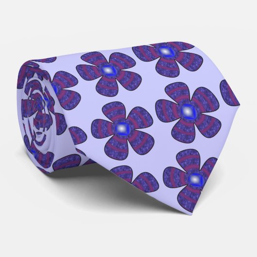 青い花 ネクタイ (ロール)