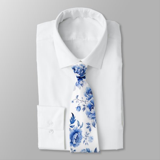 青い花 ネクタイ (タイ)