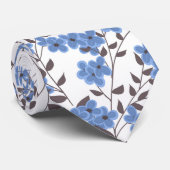 青い花 ネクタイ (ロール)