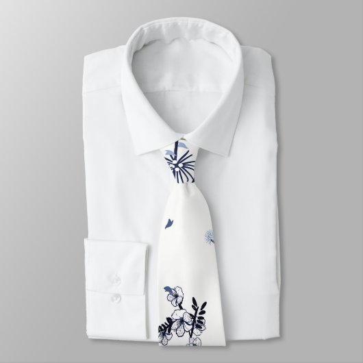 青い花 ネクタイ (タイ)