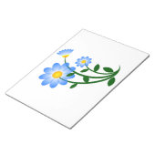 青い花 ノートパッド (アングル)