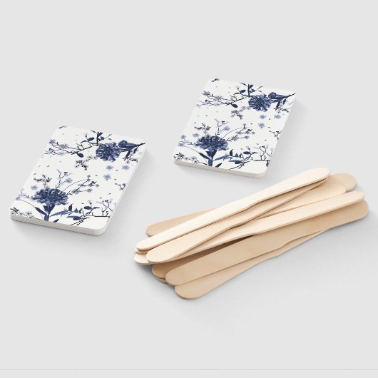 青い花 ハンドファン (組立なし)