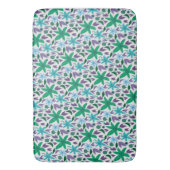 青い花 バスマット (正面縦)