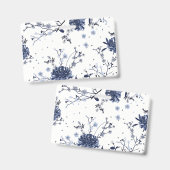 青い花 バッジ (表裏)