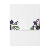 青い花 |パープルローズとピンクローズカスタム 招待状ベリーバンド (裏面例)