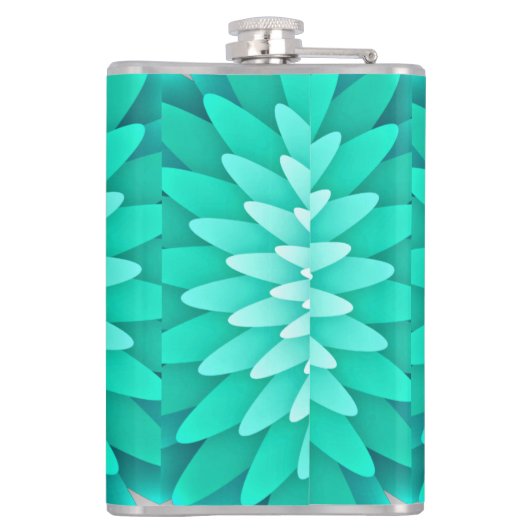 青い花 フラスク (裏面)