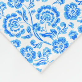 青い花 フリースブランケット