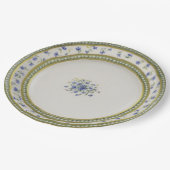 青い花 ペーパープレート (アングル)