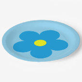 青い花 ペーパープレート (アングル)