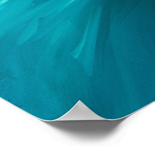 青い花 ポスター (角)