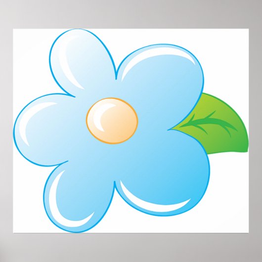 青い花 ポスター (正面)