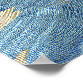 青い花 ポスター (角)