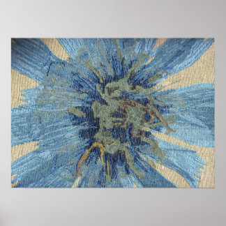 青い花 ポスター