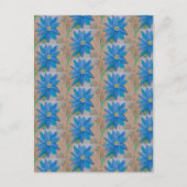 青い花 ポストカード (正面)