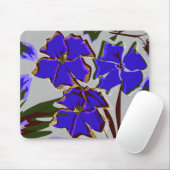 青い花 マウスパッド (マウス)