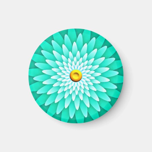 青い花 マグネット (正面)