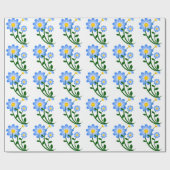 青い花 ラッピングペーパー (フラット)