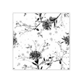 青い花 ラバースタンプ (インプリント)