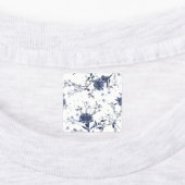 青い花 ラベル (貼付)