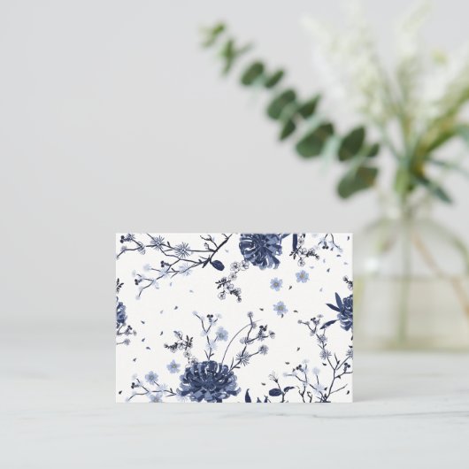 青い花 割引カード (スタンド正面)