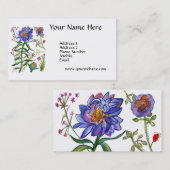 青い花 名刺 (正面/裏面)