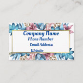 青い花 名刺 (正面)