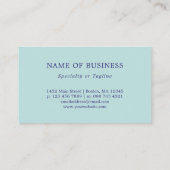 青い花 名刺 (裏面)