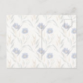 青い花 想いを寄せて ポストカード (裏面)