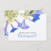 『青い花』 招待状 (正面/裏面)