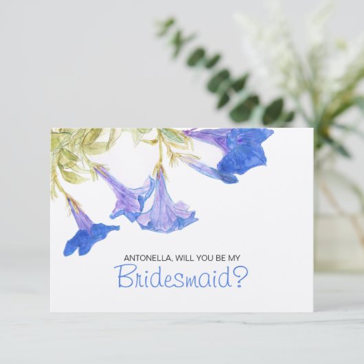 『青い花』 招待状 (スタンド正面)