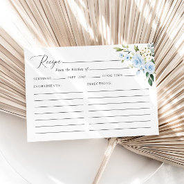 青い花、白い花、ブライダルシャワーレシピ