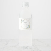 青い花,白い花,緑結婚, ペットボトルラベル (正面)