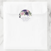 青い花 | 紫とピンクの使い捨てカメラ ラウンドシール (バッグ)