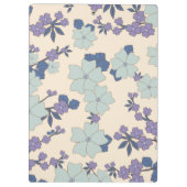 青い花,紫の花,フローラ,あなたの名前 クリップボード (裏面)